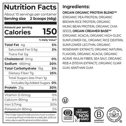 Organic Protein? Plant Based Protein Powder - Birthday Cake